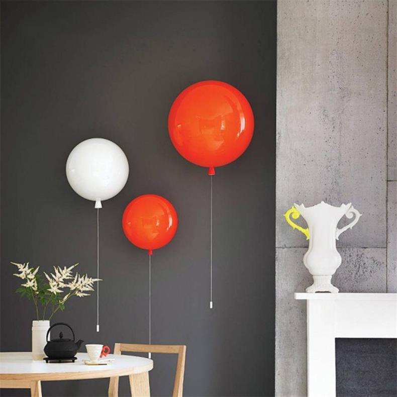 Applique murale design ballon coloré