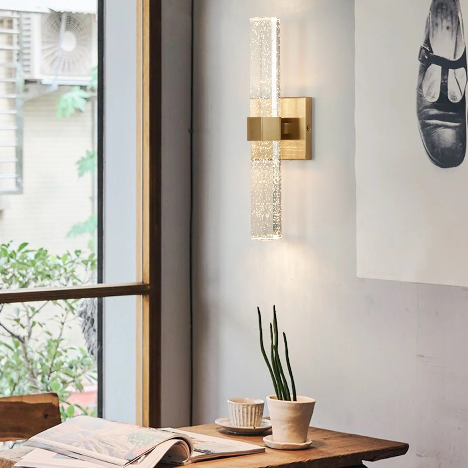 Applique murale LED design tube lumineux
