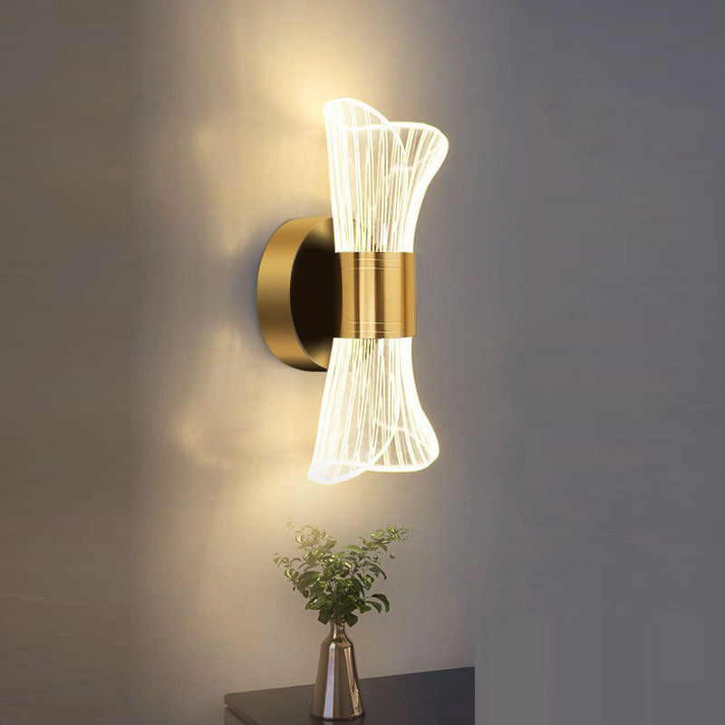 Applique murale LED design doré