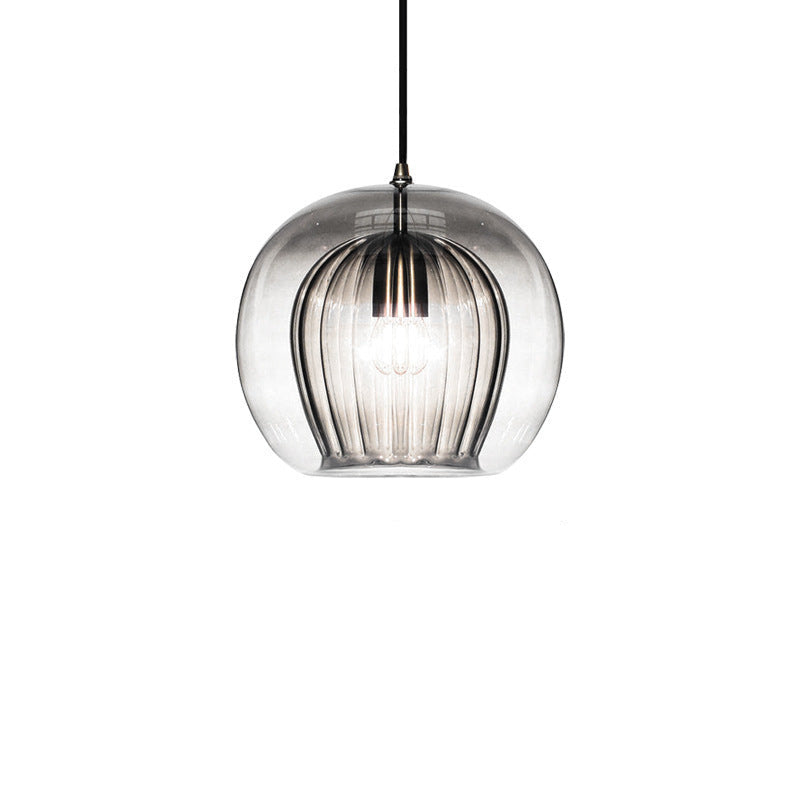 Suspension verre soufflé design nordique moderne