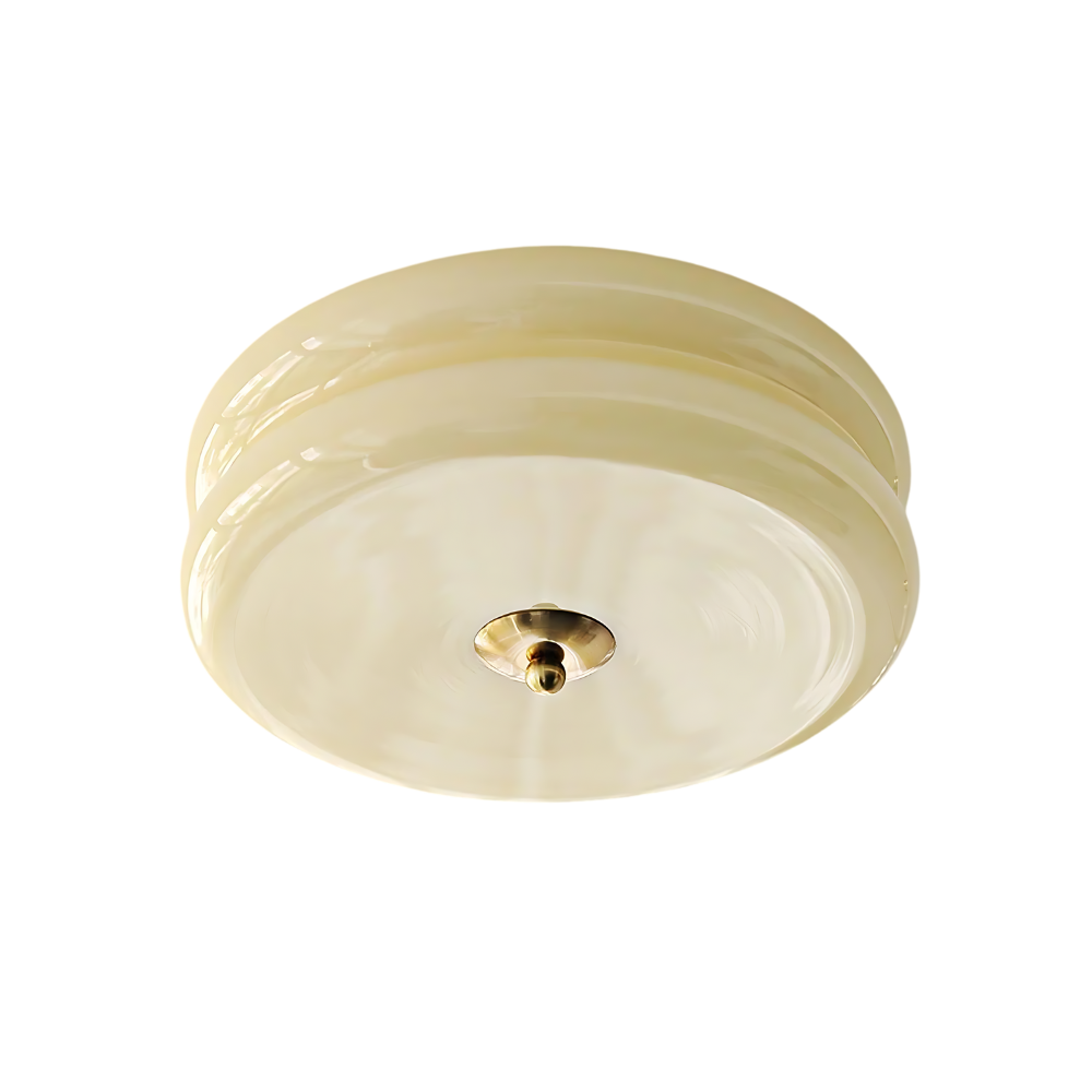 Plafonnier rétro moderne en verre style vintage