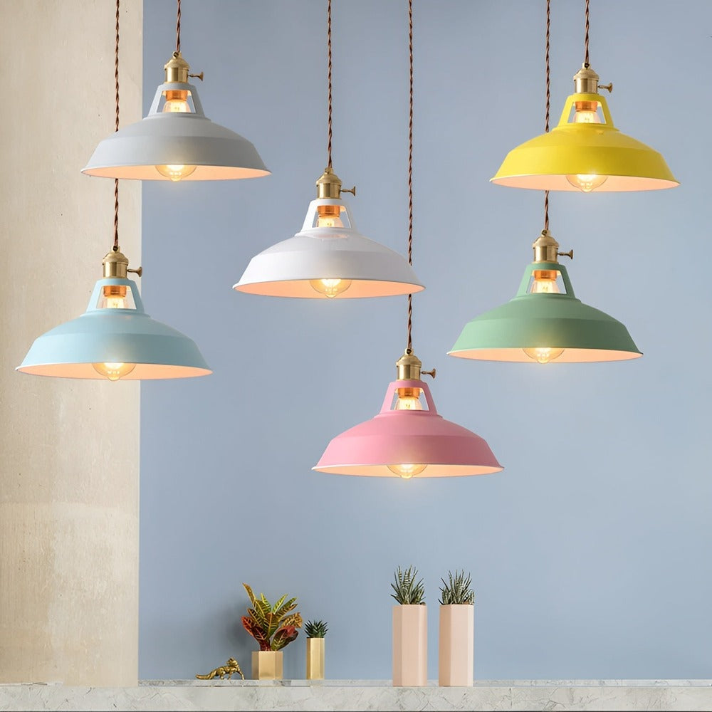 PastelGlow – Fargerik Macaron industriell LED-pendellampe