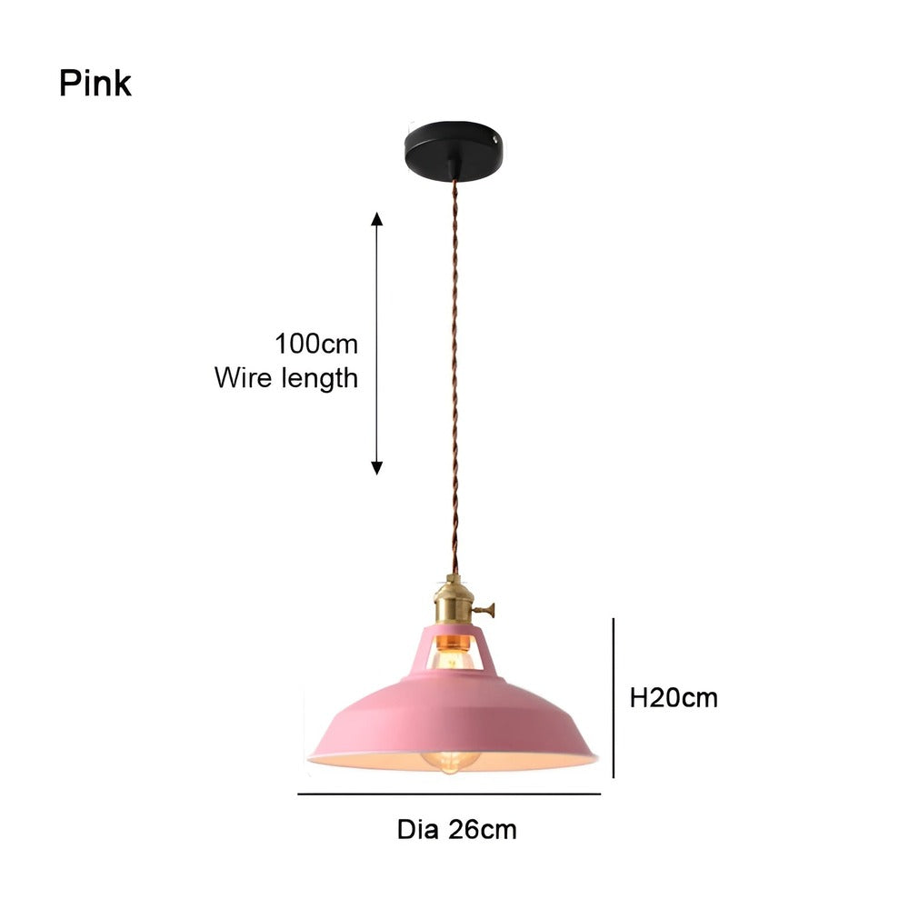 PastelGlow – Fargerik Macaron industriell LED-pendellampe