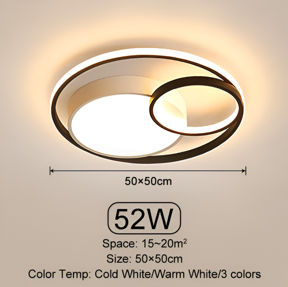 Cirlumina - Plafonnier LED rond moderne à intensité variable