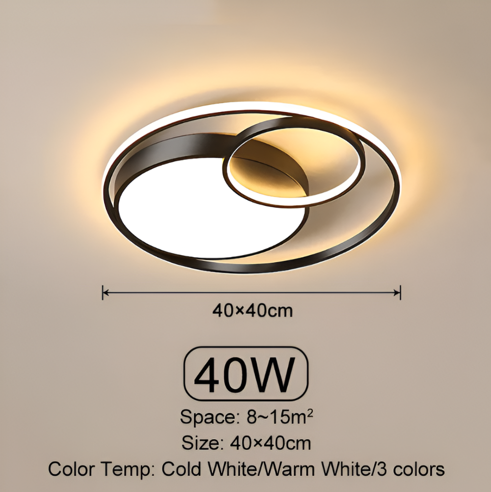 Cirlumina - Plafonnier LED rond moderne à intensité variable