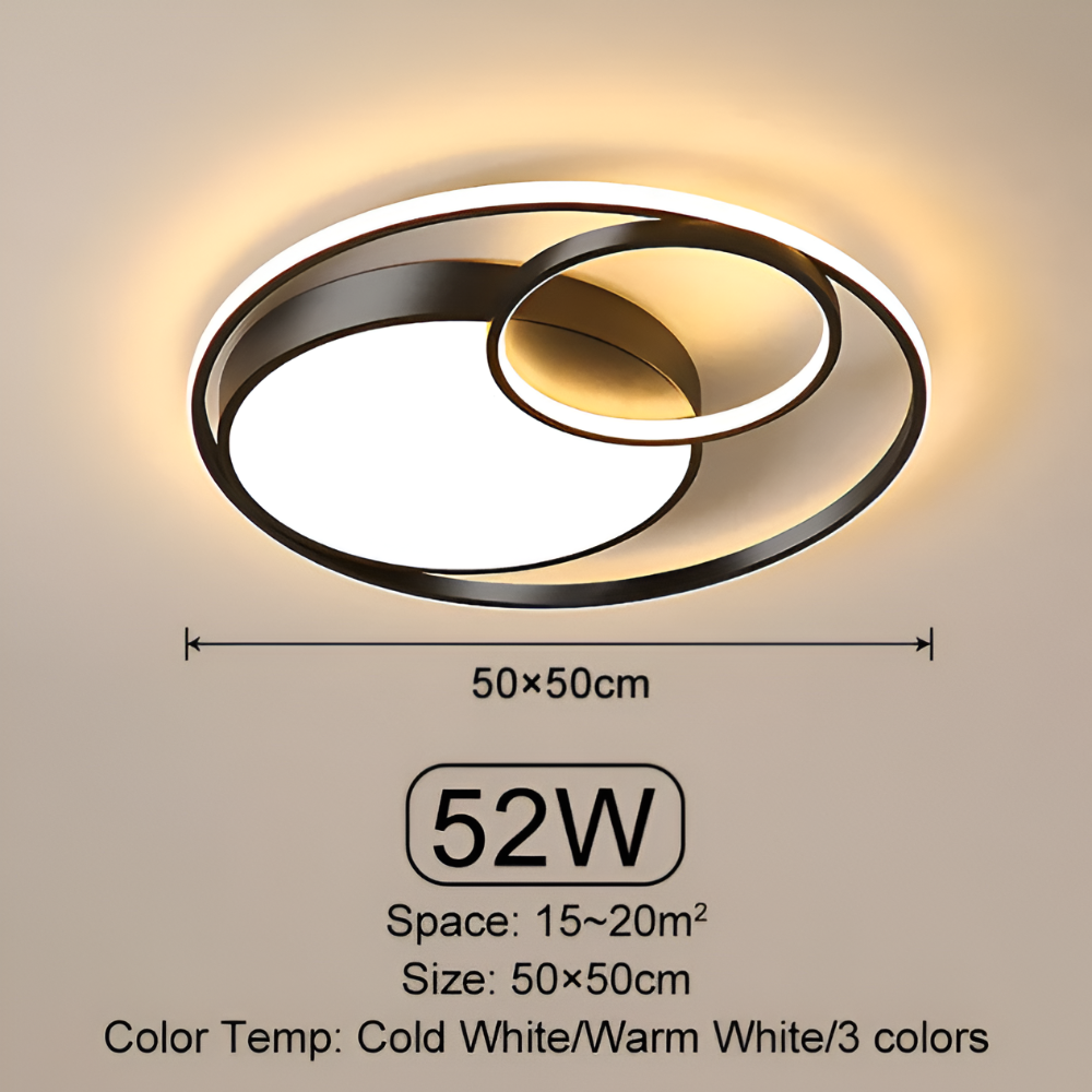 Cirlumina - Plafonnier LED rond moderne à intensité variable