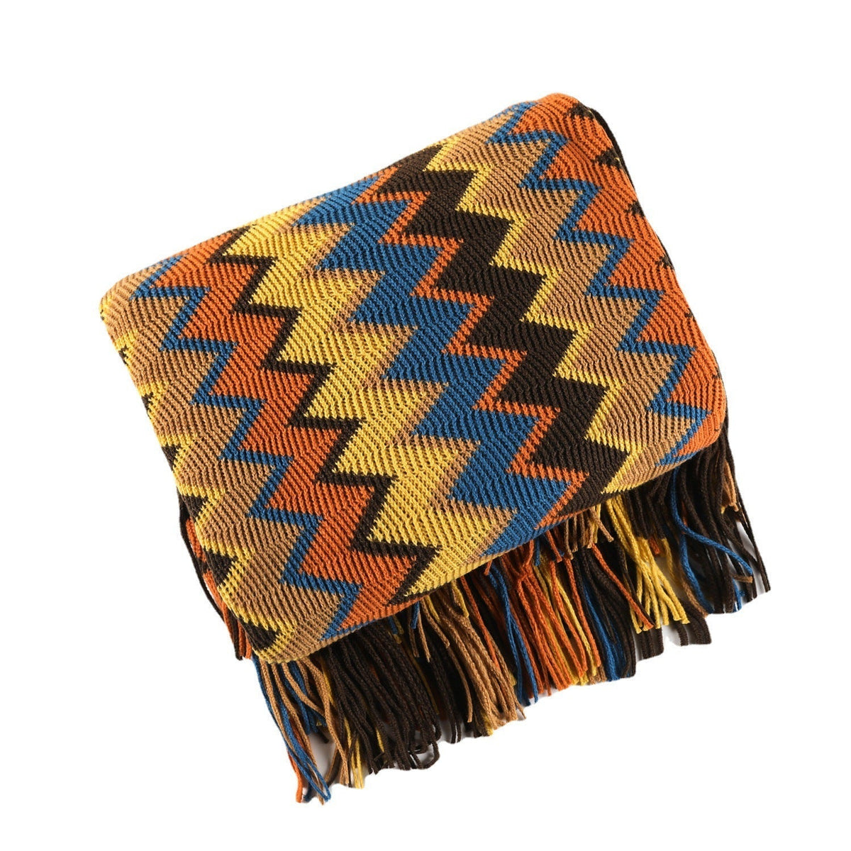 TerraLoom – Plaid à motif chevron doux et chaleureux pour la maison