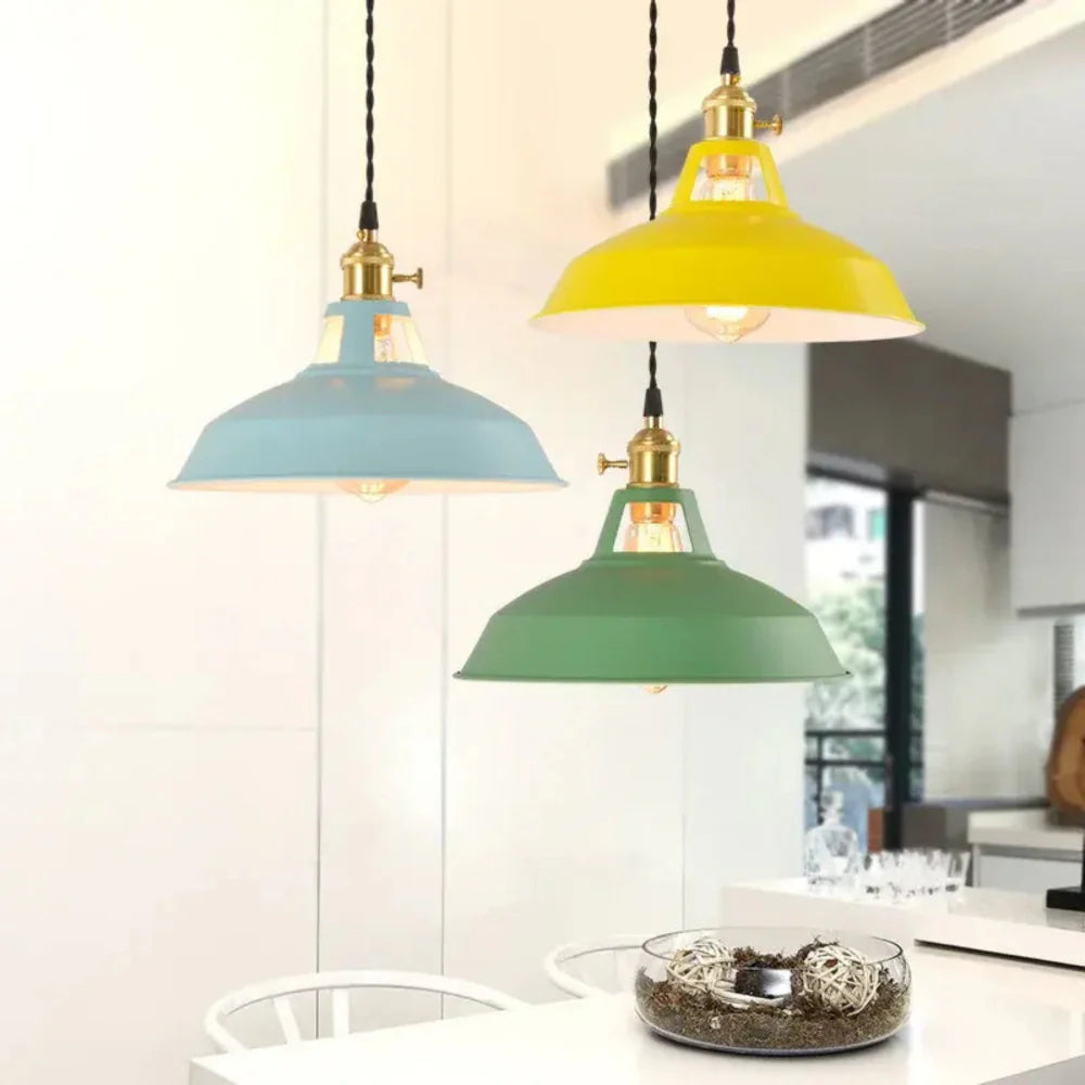 PastelGlow – Fargerik Macaron industriell LED-pendellampe