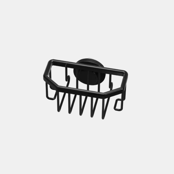 Porte-Éponge à Ventouse pour Évier de Cuisine – Organisateur en Acier Inoxydable Antirouille Rangement et organisation de cuisine Electro Paris Argent