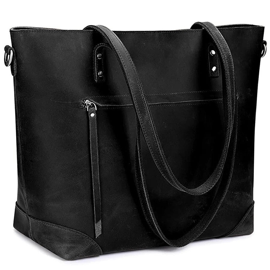 Sac à Main Tote Vintage en Cuir PU Élégant – Capacité XL et Polyvalent