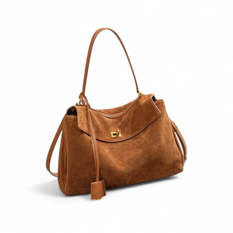 Elya - Grand Sac à Main Chic en Daim