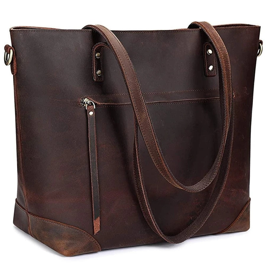 Sac à Main Tote Vintage en Cuir PU Élégant – Capacité XL et Polyvalent