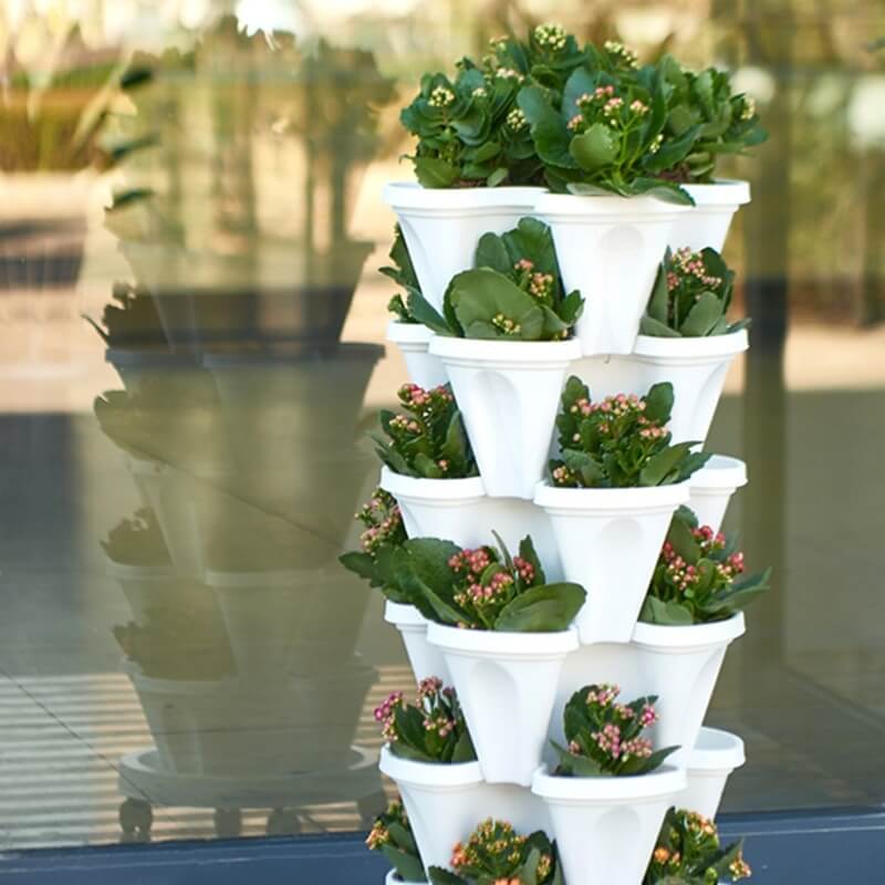 Tour de Culture FraisiVert– Pots Empilables pour Fraisiers et Plantes Aromatiques