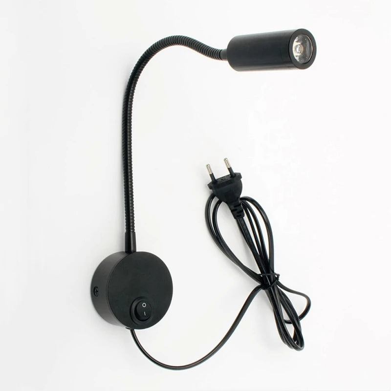 Justerbar kablet veggleselampe 