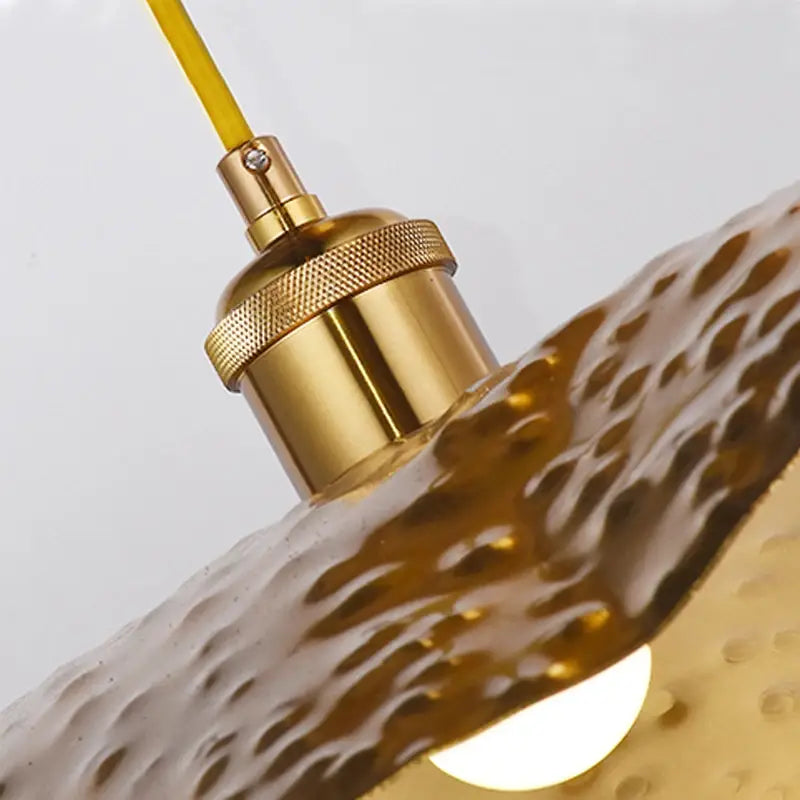 Suspension en fer en feuille de Lotus