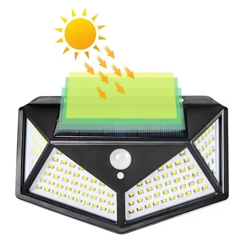 Lampe solaire extérieur LED murale