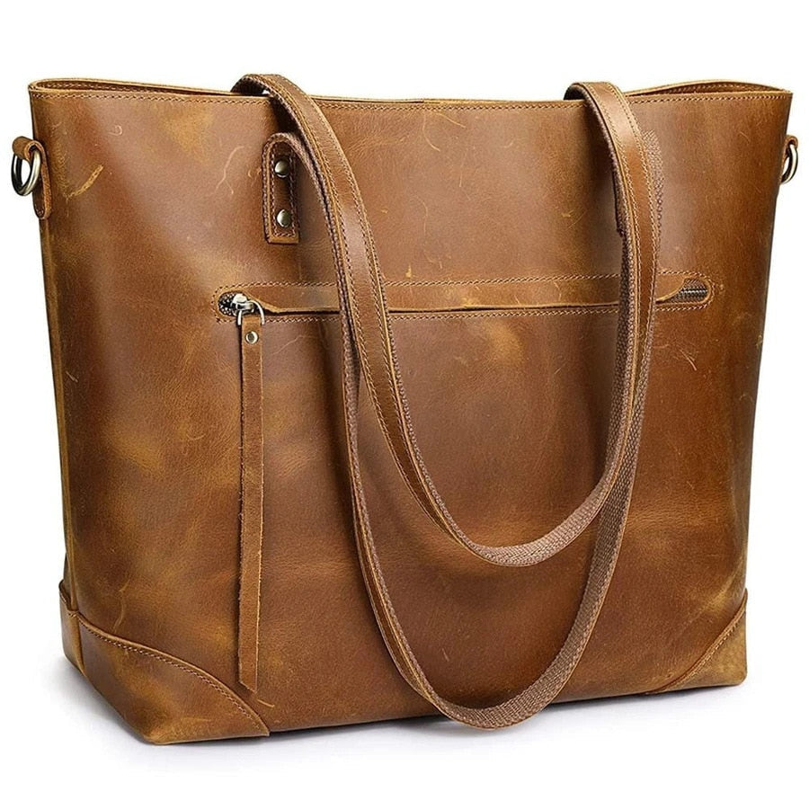 Sac à Main Tote Vintage en Cuir PU Élégant – Capacité XL et Polyvalent