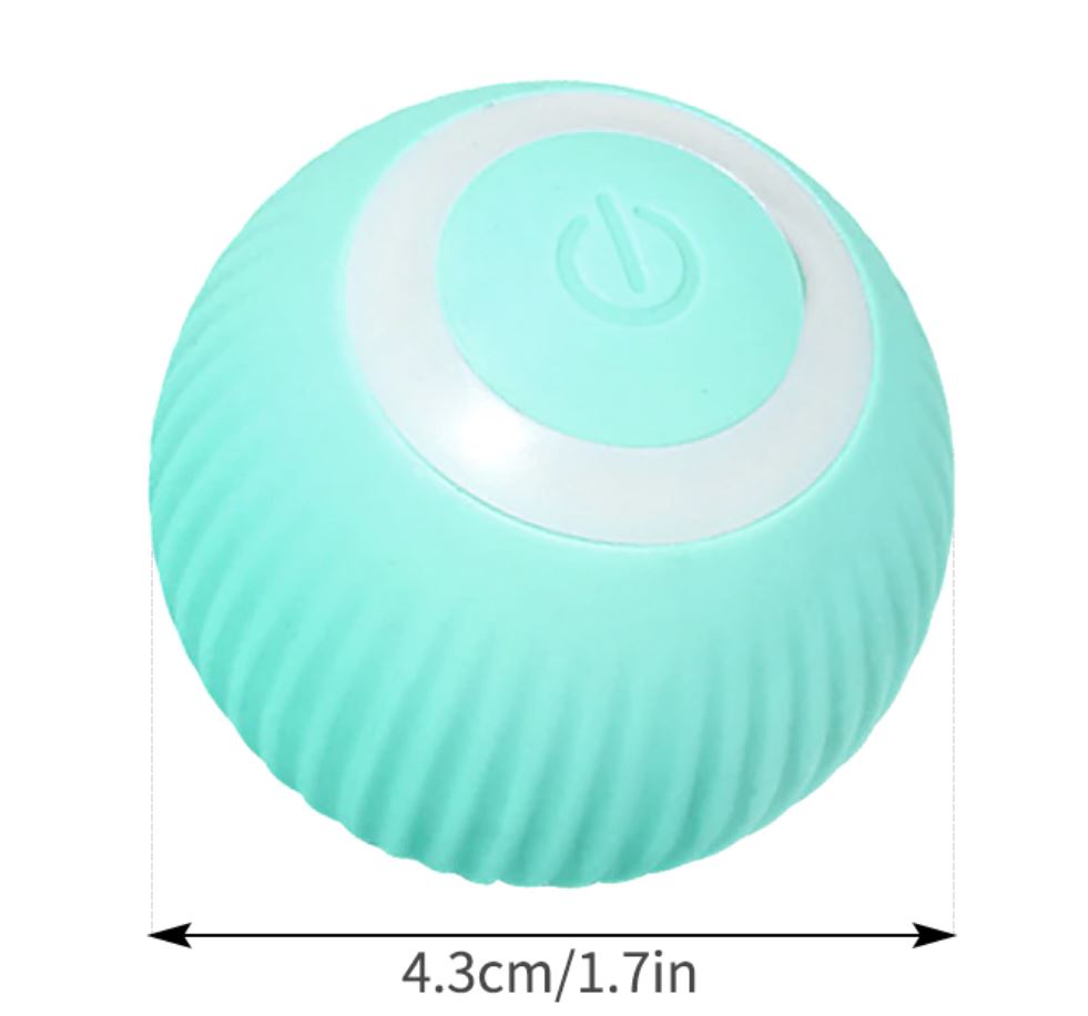PawFun Interactive Smart Rolling Ball for Cats – Automatic LED Toy with Obstacle Avoidance