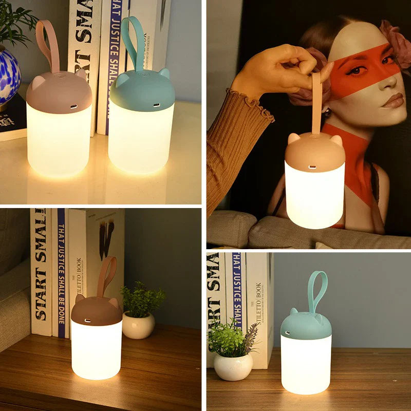 LuminiKid Lampe de Chevet Enfant Tactile et Portable – Veilleuse Adorable et Pratique