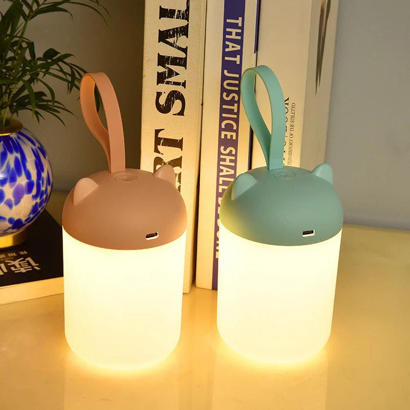 LuminiKid Lampe de Chevet Enfant Tactile et Portable – Veilleuse Adorable et Pratique
