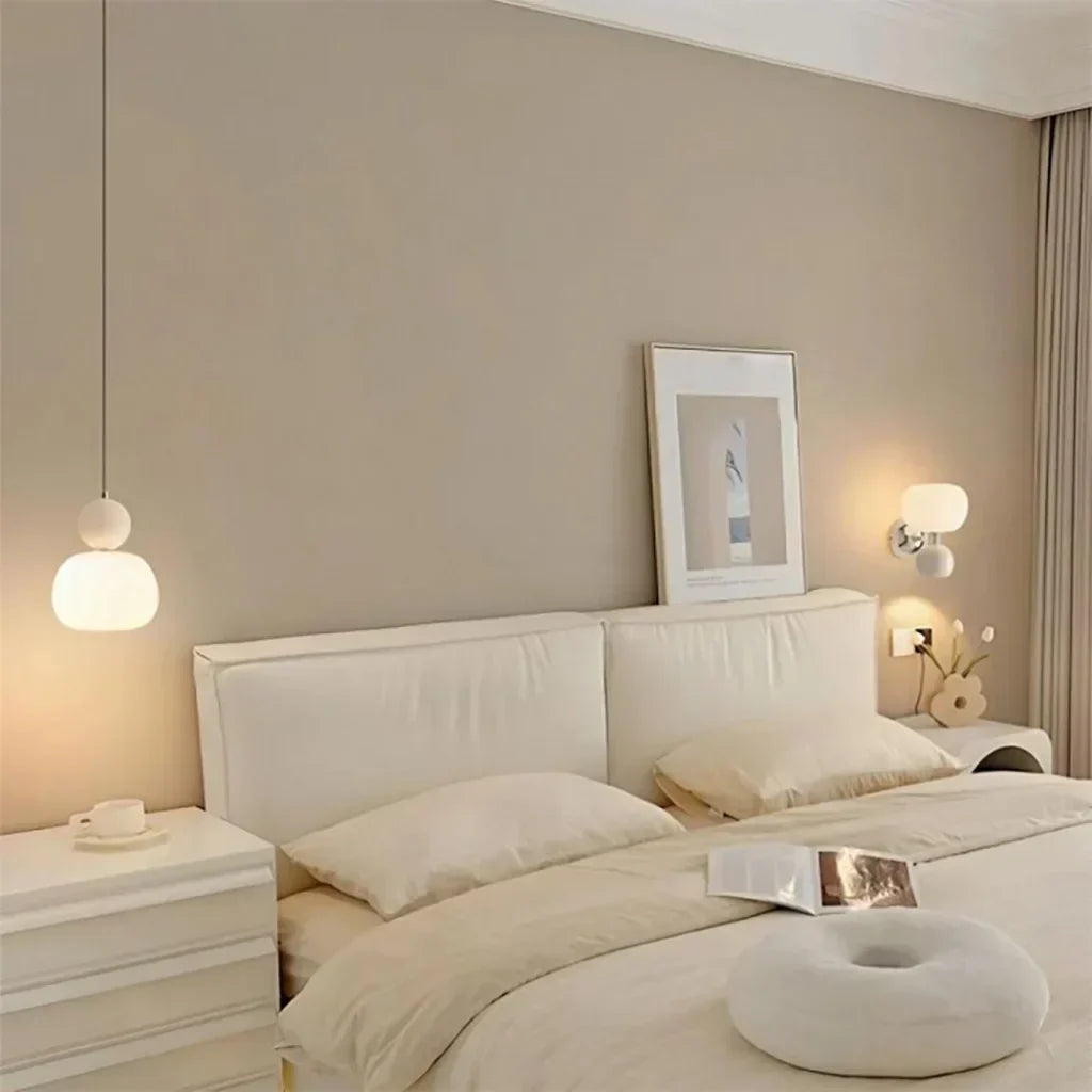 CreamHalo – Elegant pendellampe i art deco-stil