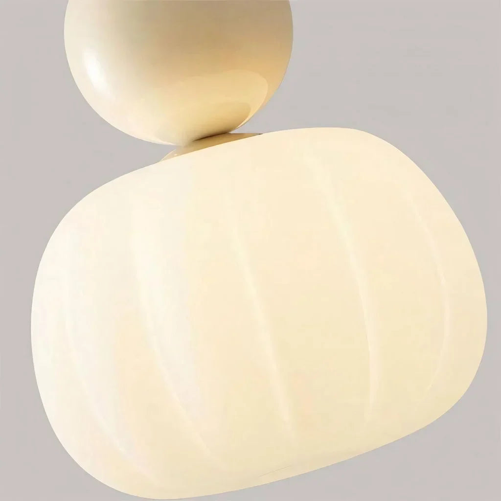 CreamHalo – Elegant pendellampe i art deco-stil