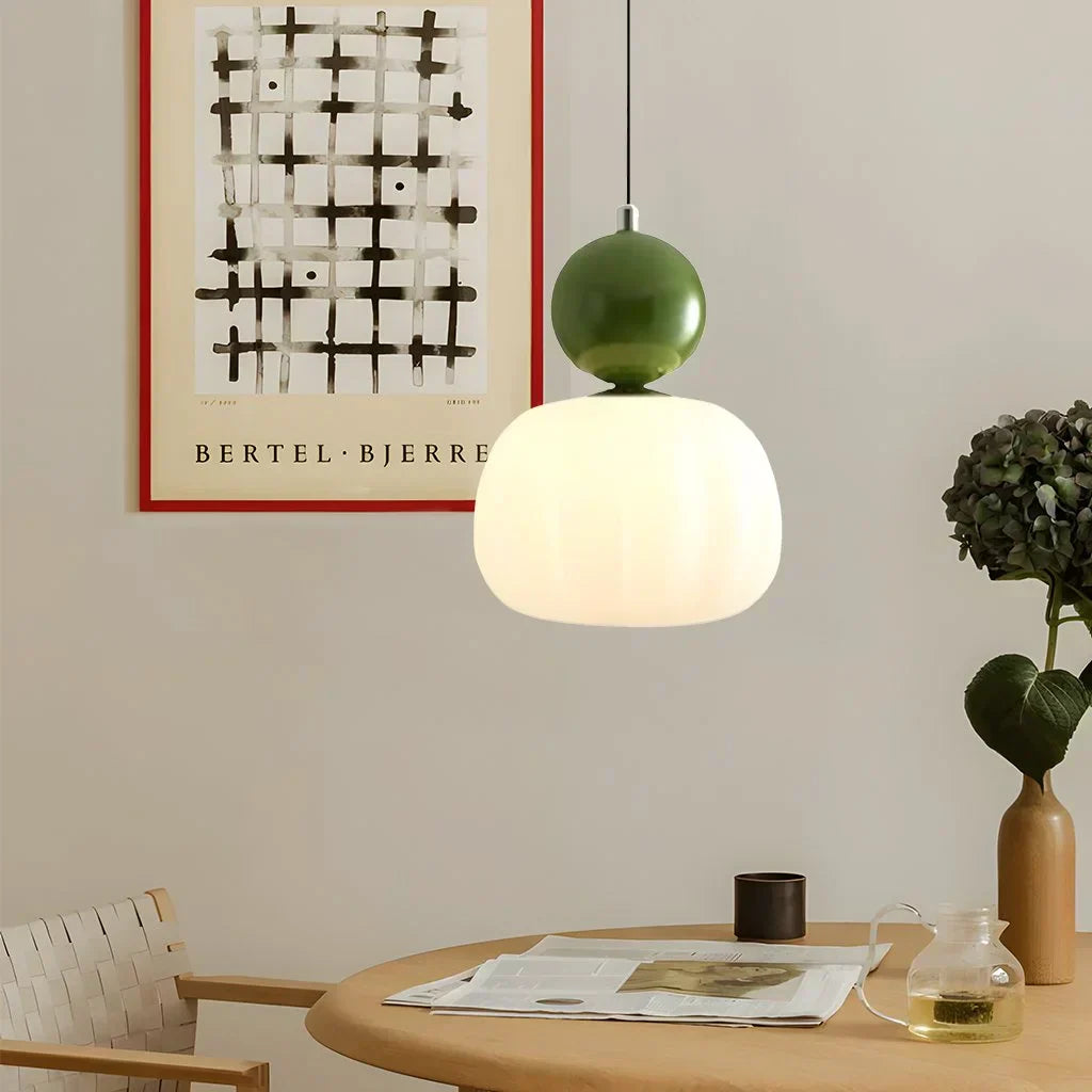CreamHalo – Elegant pendellampe i art deco-stil