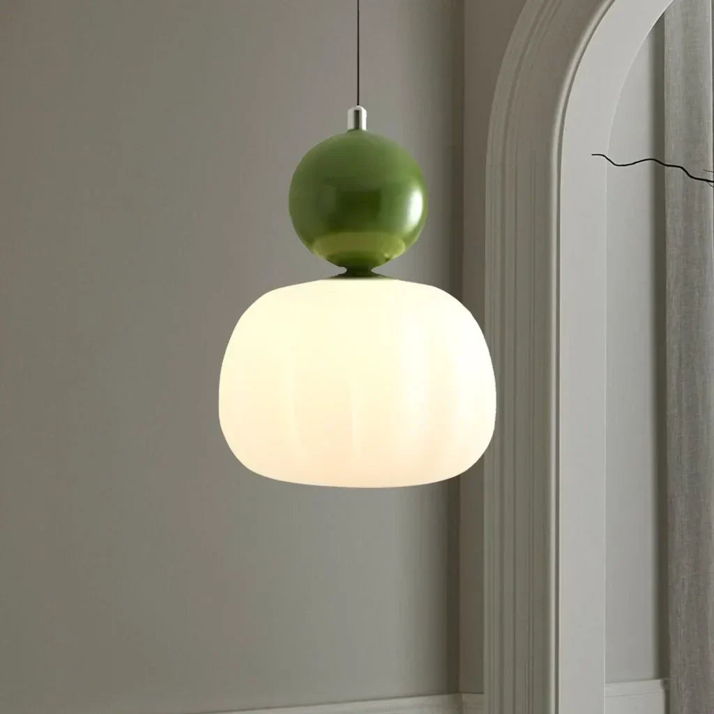 CreamHalo – Elegant pendellampe i art deco-stil