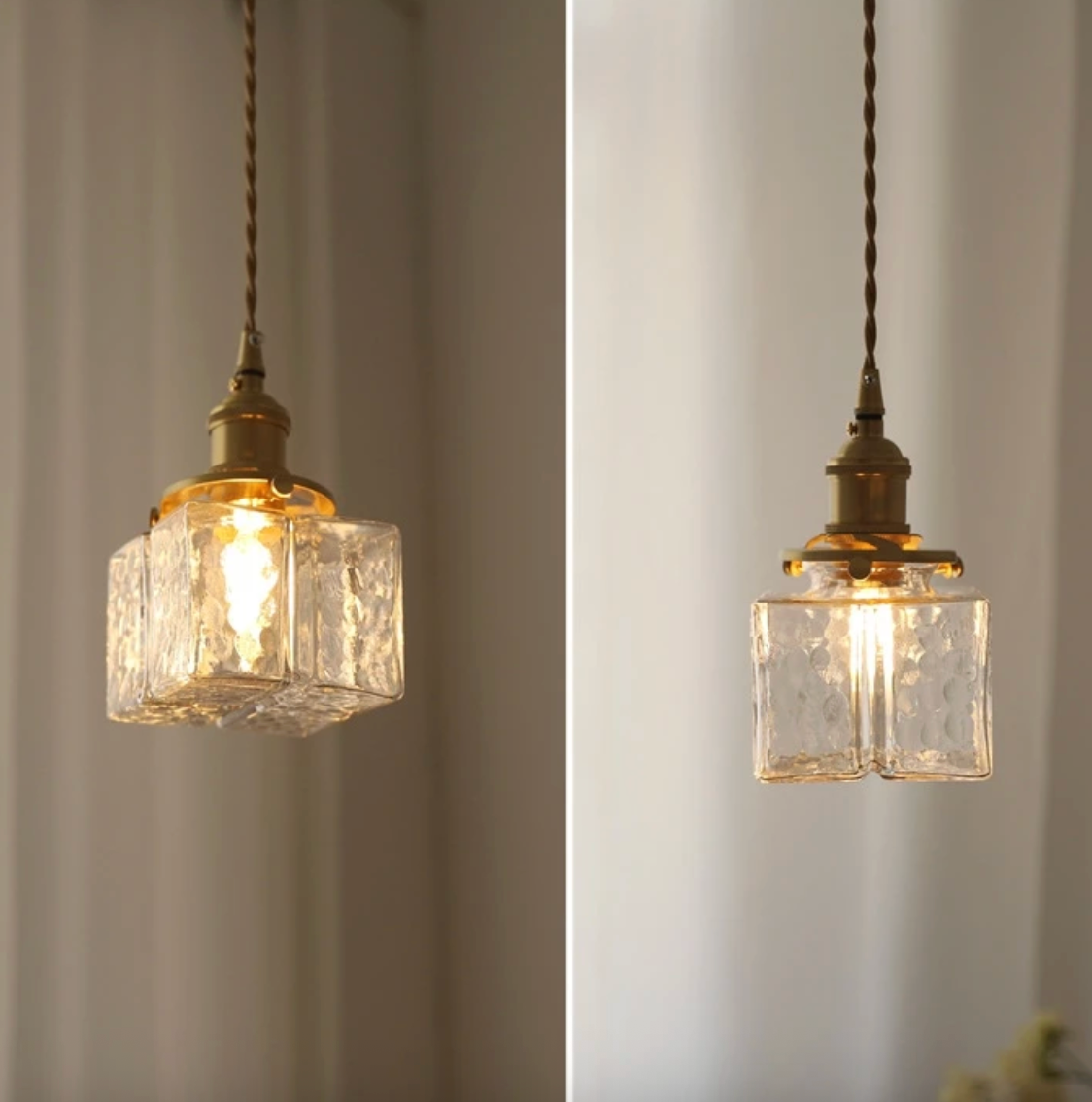 Zahra - Suspension moderne rétro en verre