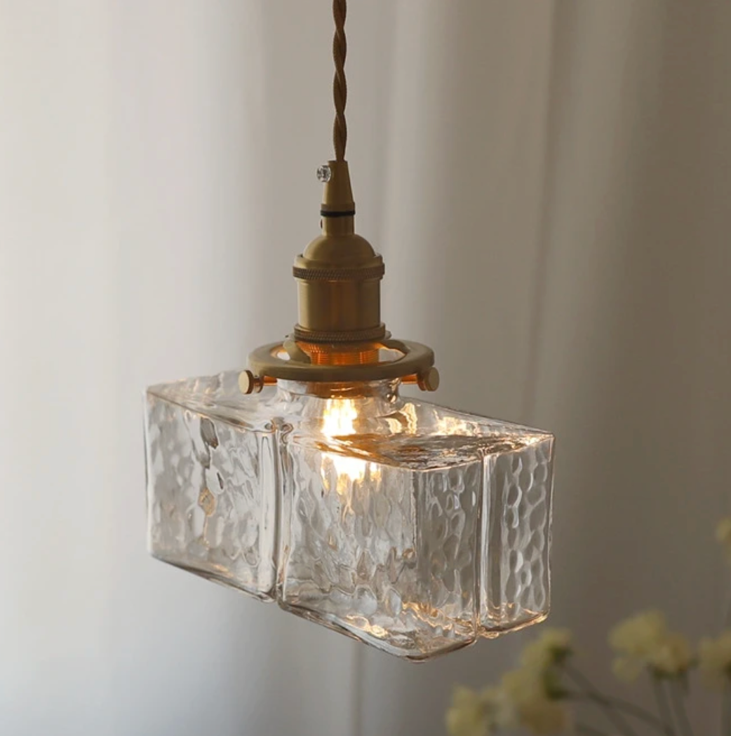 Zahra - Suspension moderne rétro en verre