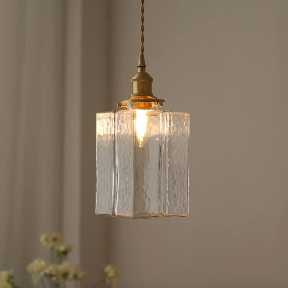 Zahra - Suspension moderne rétro en verre