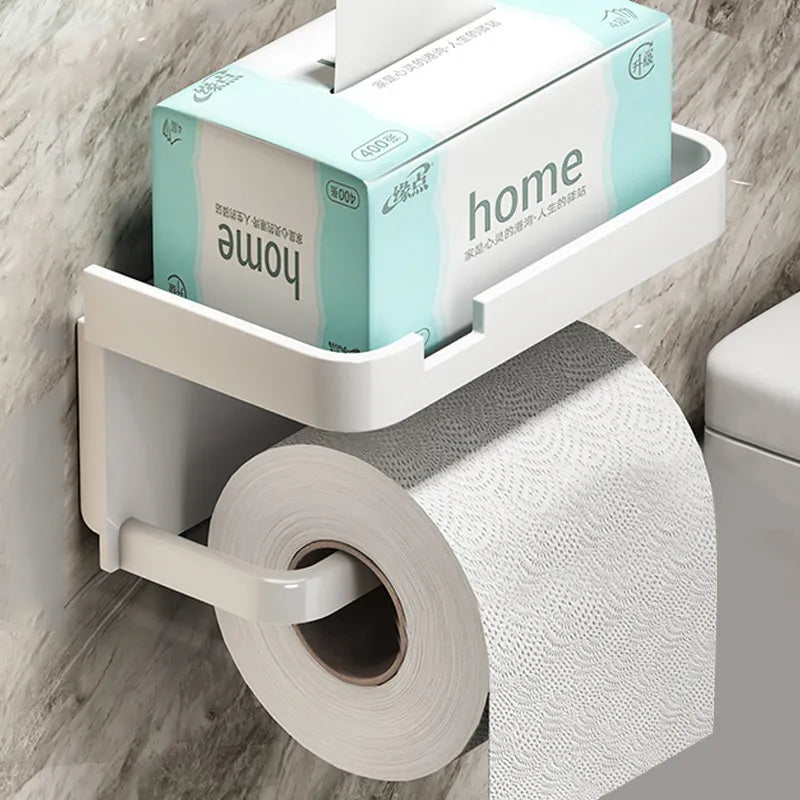 PaperNest - Porte-papier toilette avec étagère de rangement moderne