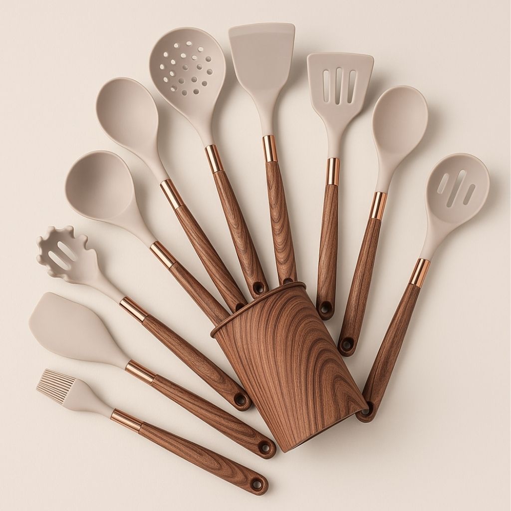 Auréno Luxe Silicone Keukenset – 11-delige Set voor een Stijlvolle & Functionele Keuken