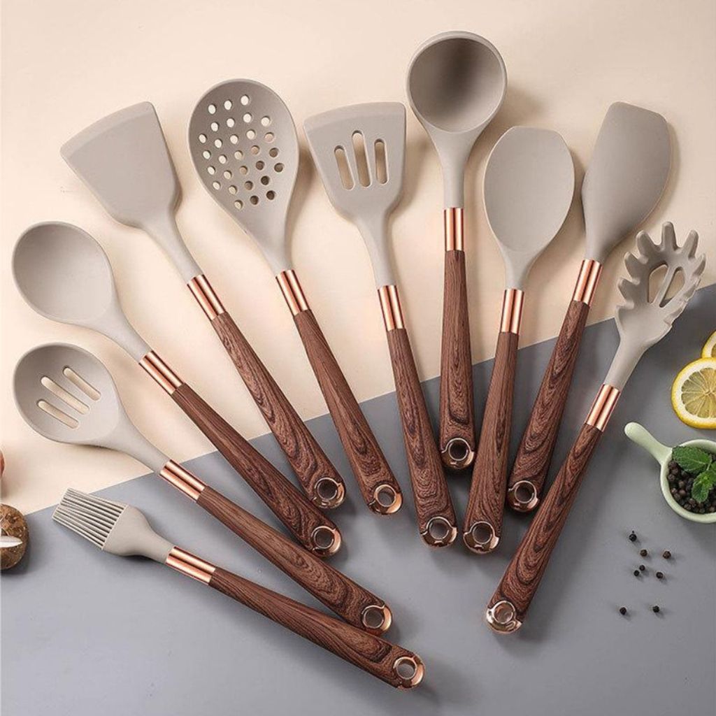 Auréno Luxe Silicone Keukenset – 11-delige Set voor een Stijlvolle & Functionele Keuken