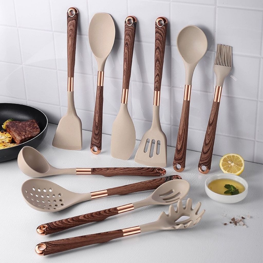 Auréno Luxe Silicone Keukenset – 11-delige Set voor een Stijlvolle & Functionele Keuken
