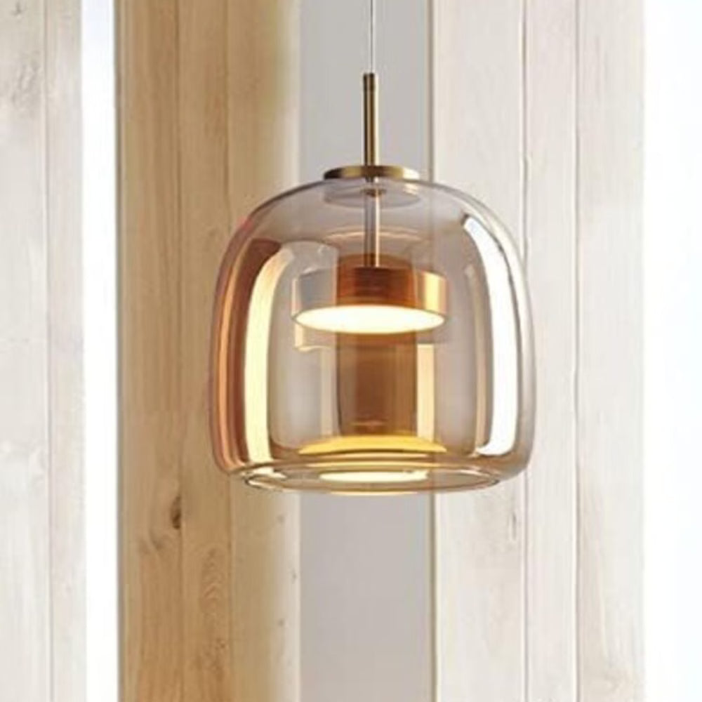 Suspension LED style nordique en verre