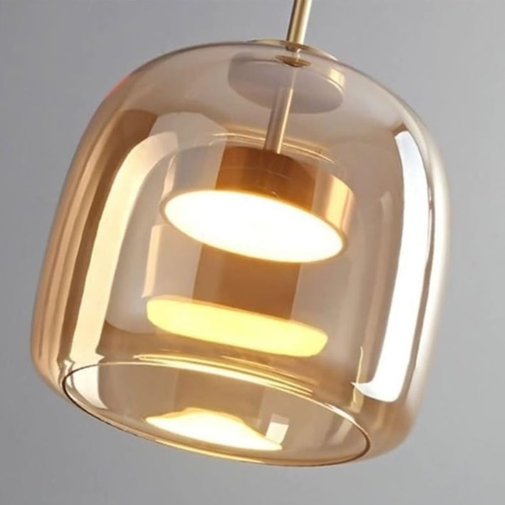 Suspension LED style nordique en verre