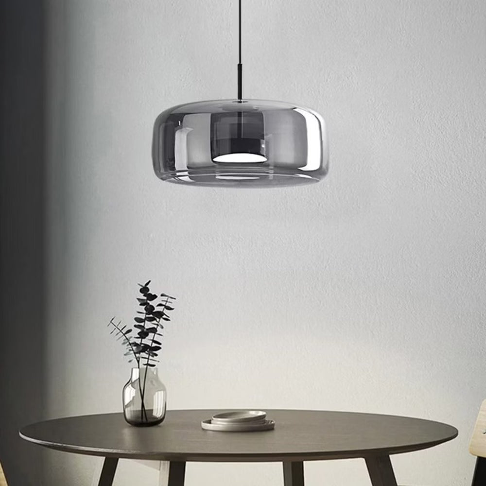 Suspension LED design nordique en verre