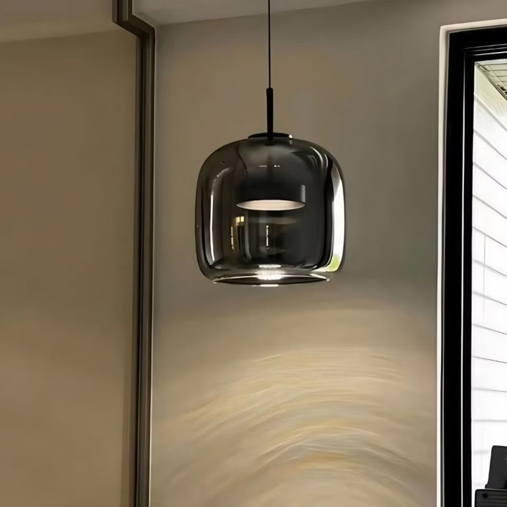 Suspension LED style nordique en verre