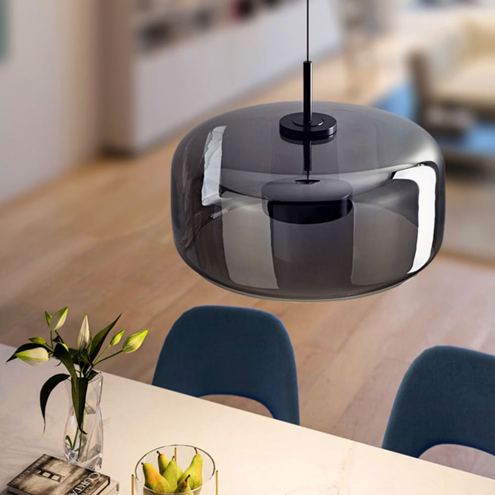 Suspension LED design nordique en verre