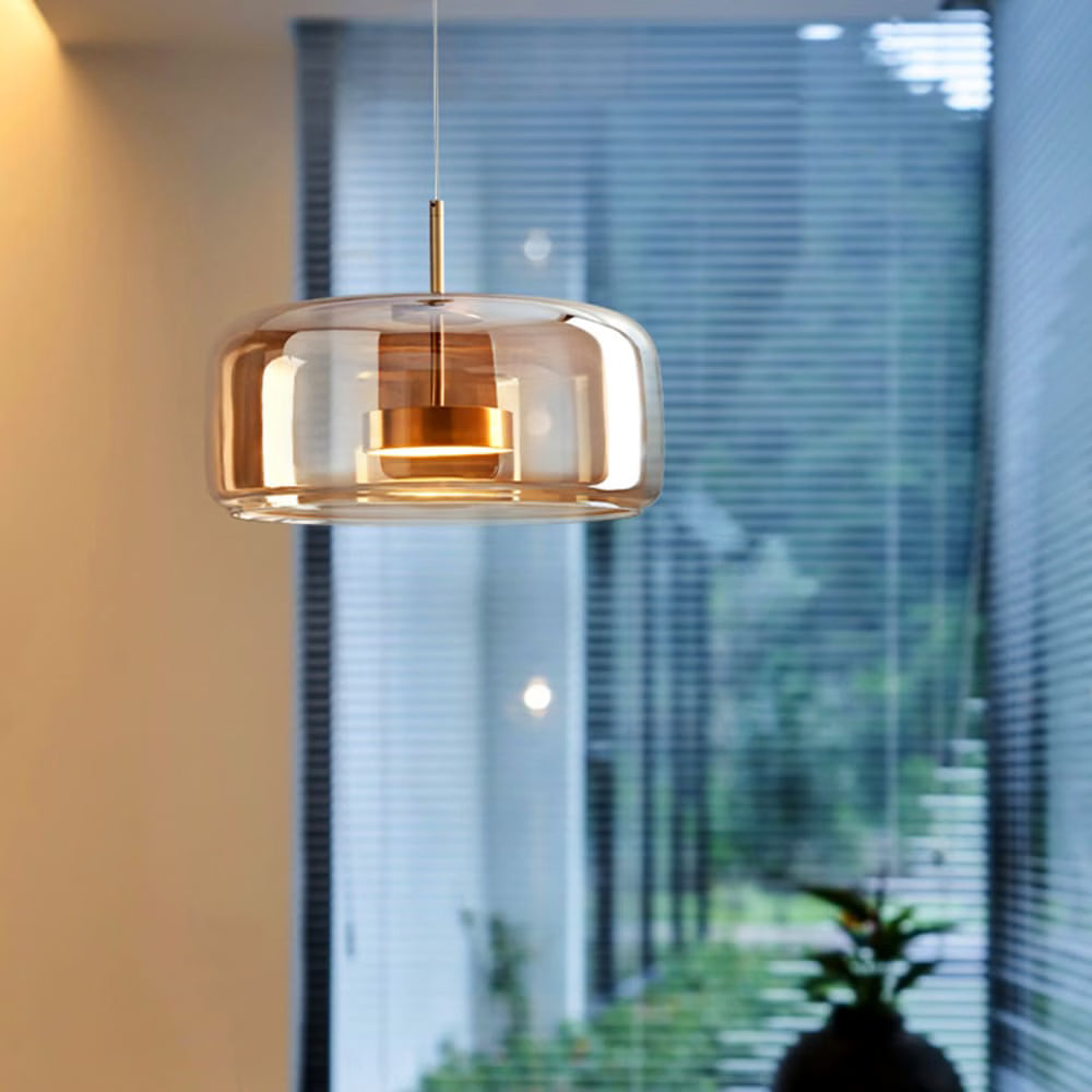 Suspension LED design nordique en verre