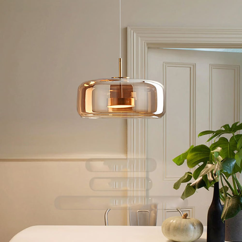 Suspension LED design nordique en verre