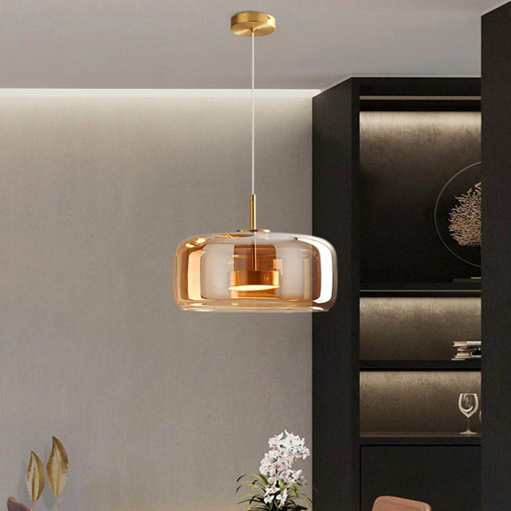 Suspension LED design nordique en verre
