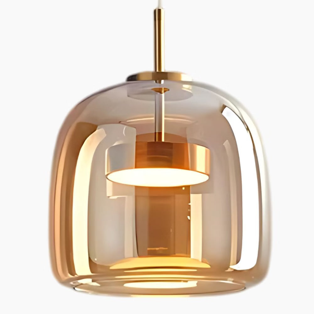 Suspension LED style nordique en verre
