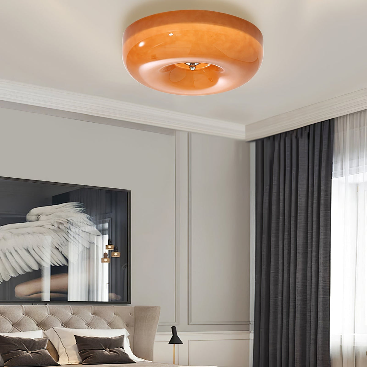 Auralia Plafonnier Moderne en Verre Tourbillonnant