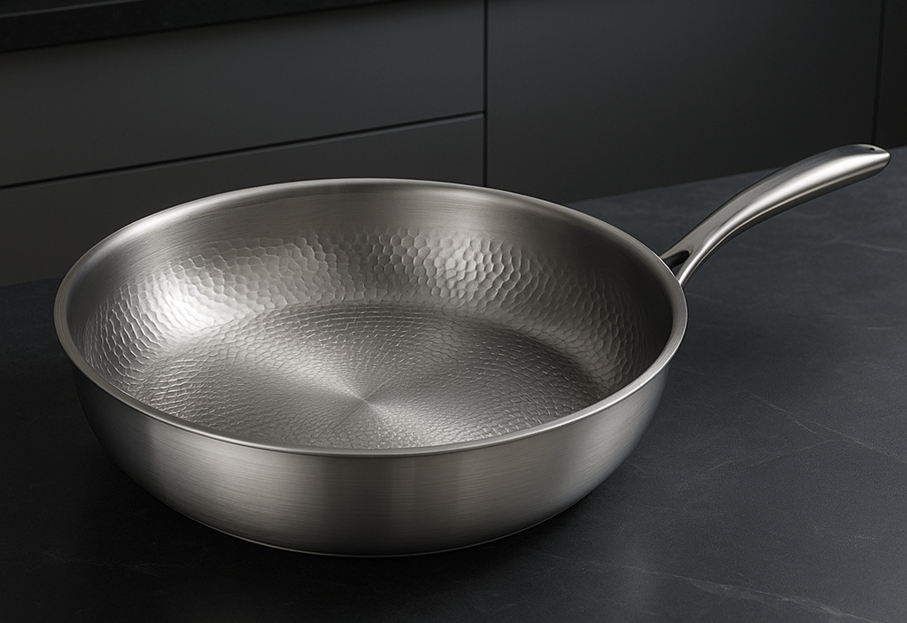 TitanCook – Høykvalitets stekepanne i titan uten belegg, kompatibel med alle typer kokeplater