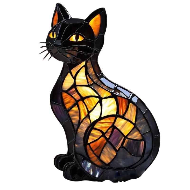 Lampe Chat Nocturne, style moderne, intérieur et terrasse