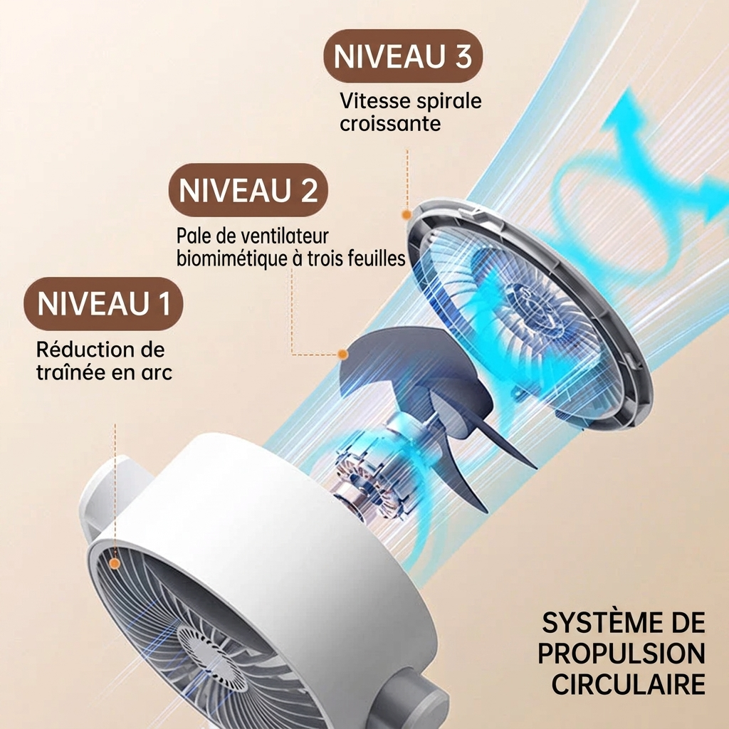 Ventilateur sur pied ultra silencieux – Oscillant avec télécommande