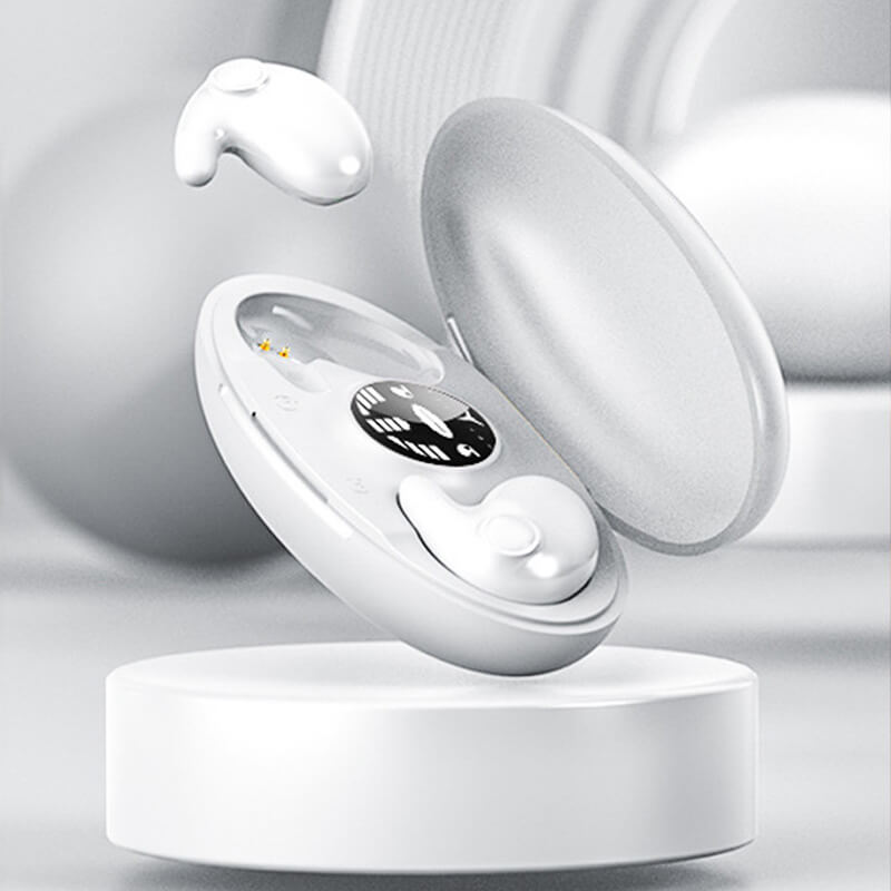 EchoVibe Trådløse Bluetooth 5.3 Øreplugger – Støyredusering, Mikrofon & 24t Batteri


