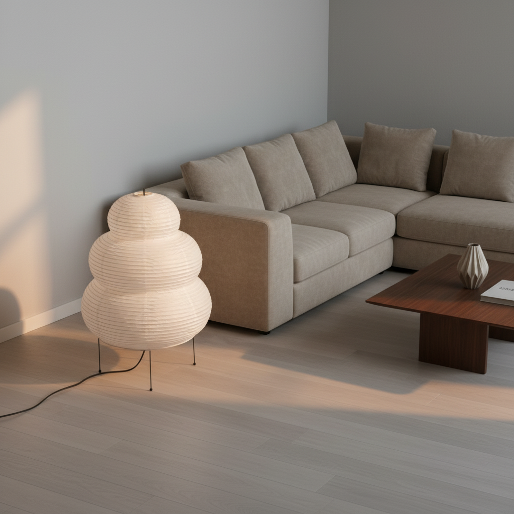 Satori – Japansk-inspirert bordlampe i rispapir